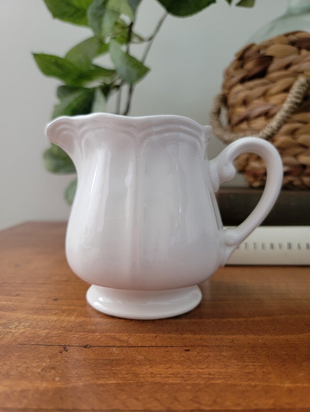 Vintage Federalist 4238 Ironstone Creamer Pitcher Made In Japan Sears Roebuck